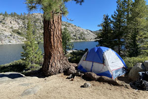campsite at Relief Reservoir